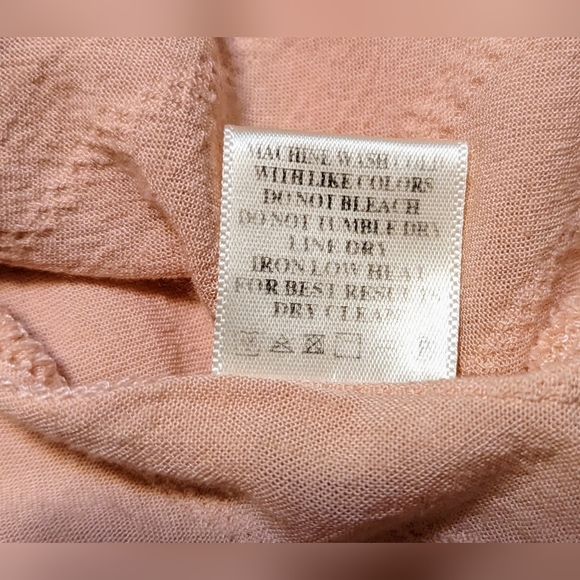 ⚡5 for 25 ⚡ Loveriche blouse size large color light peach - Picture 7 of 8